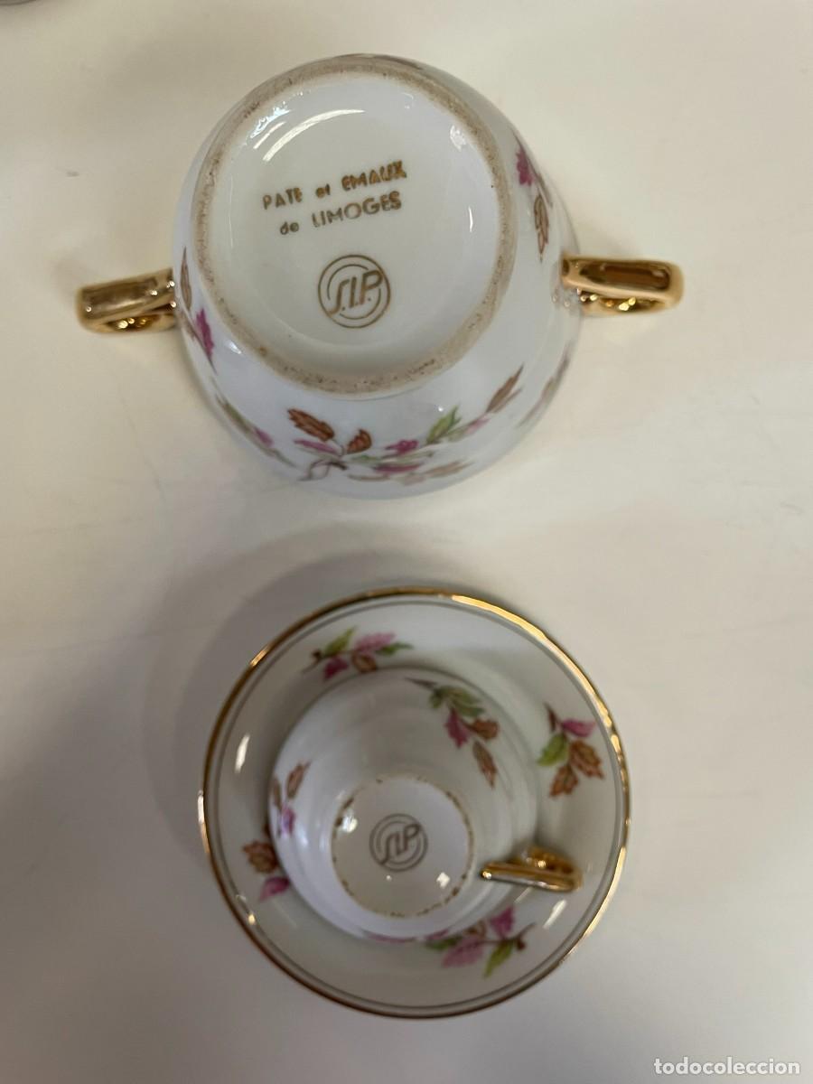 Antig&uuml;edades: JUEGO DE CAFE LIMOGES 6 SERVICIOS - Foto 3