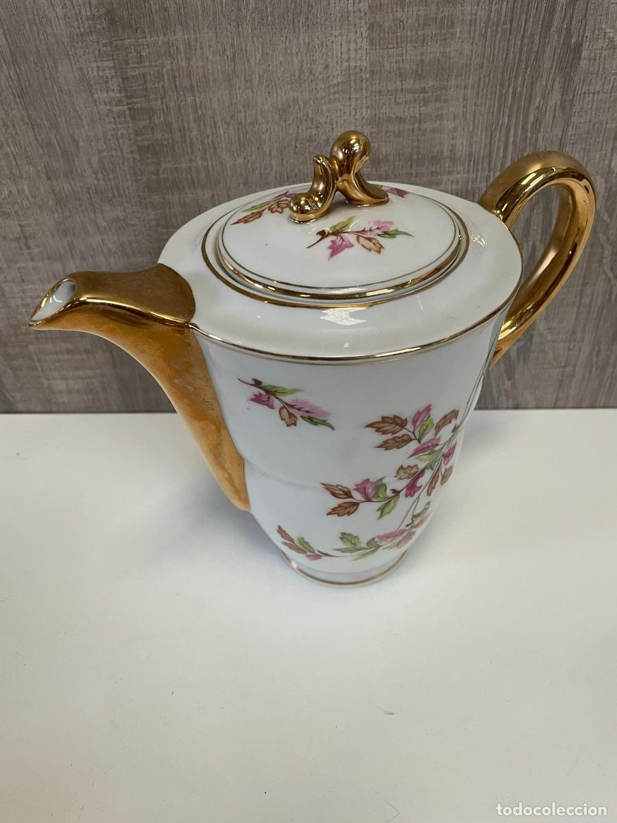 Antig&uuml;edades: JUEGO DE CAFE LIMOGES 6 SERVICIOS - Foto 4