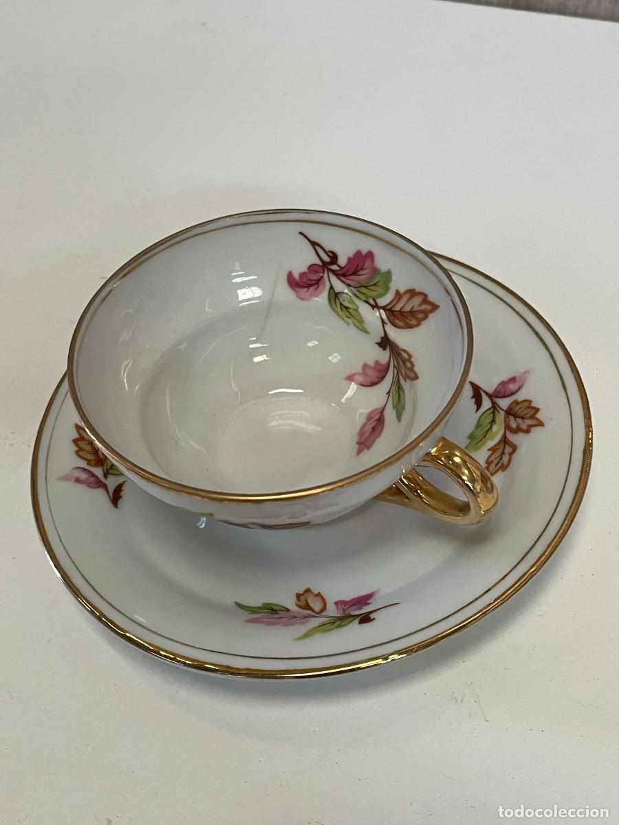 Antig&uuml;edades: JUEGO DE CAFE LIMOGES 6 SERVICIOS - Foto 5