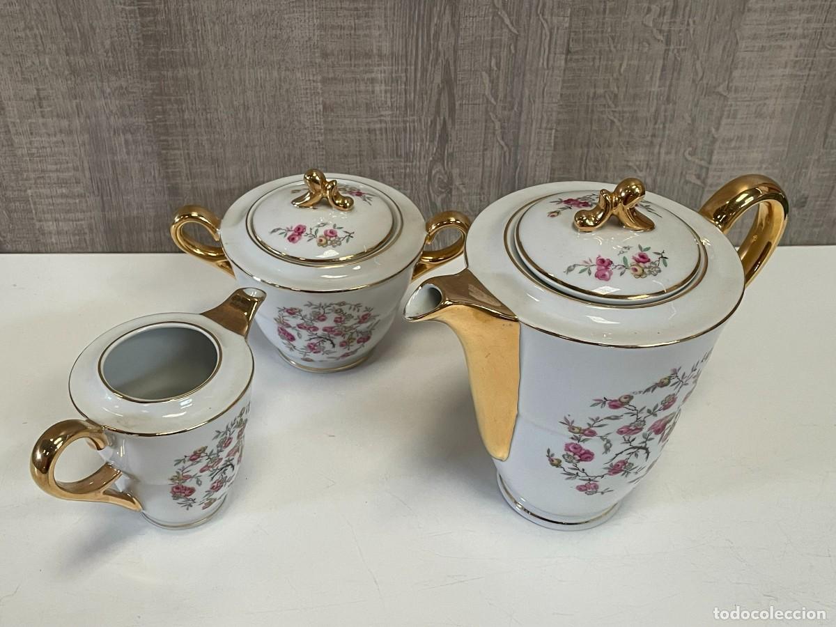 Antig&uuml;edades: JUEGO CAFE LIMOGES 12 SERVICIOS - Foto 2