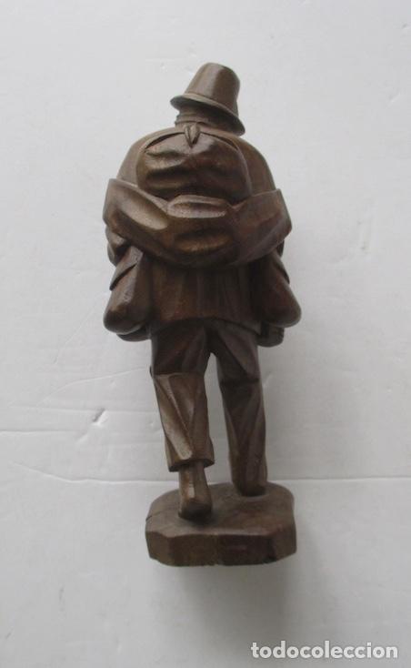 Antig&uuml;edades: FIGURA DE MADERA - VAGABUNDO - Foto 3