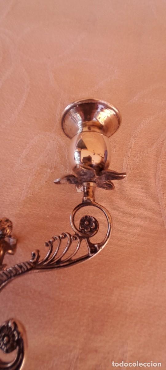 Antig&uuml;edades: CANDELABRO DE PLATA 900 - Foto 6