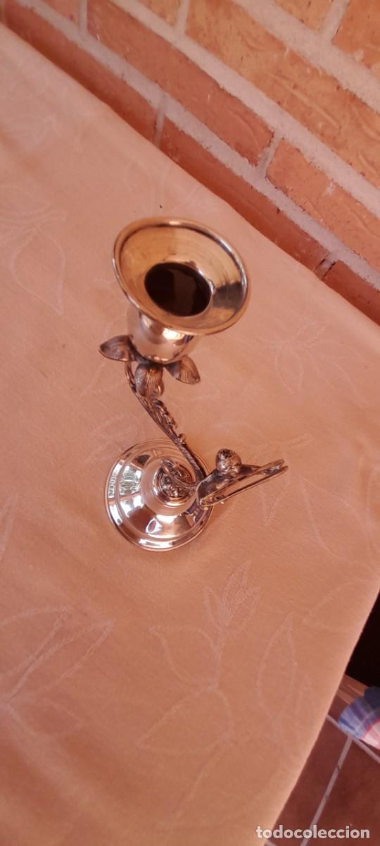 Antig&uuml;edades: CANDELABRO DE PLATA 900 - Foto 2
