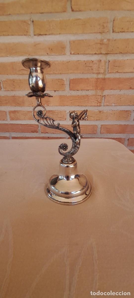 Antig&uuml;edades: CANDELABRO DE PLATA 900 - Foto 5