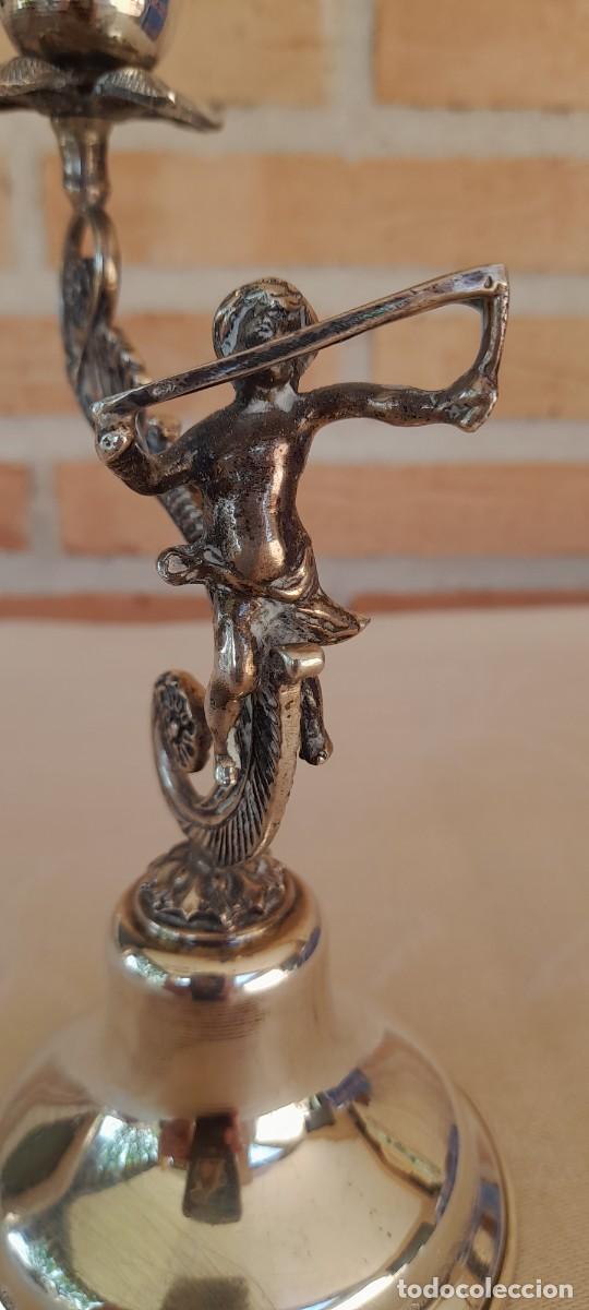 Antig&uuml;edades: CANDELABRO DE PLATA 900 - Foto 8