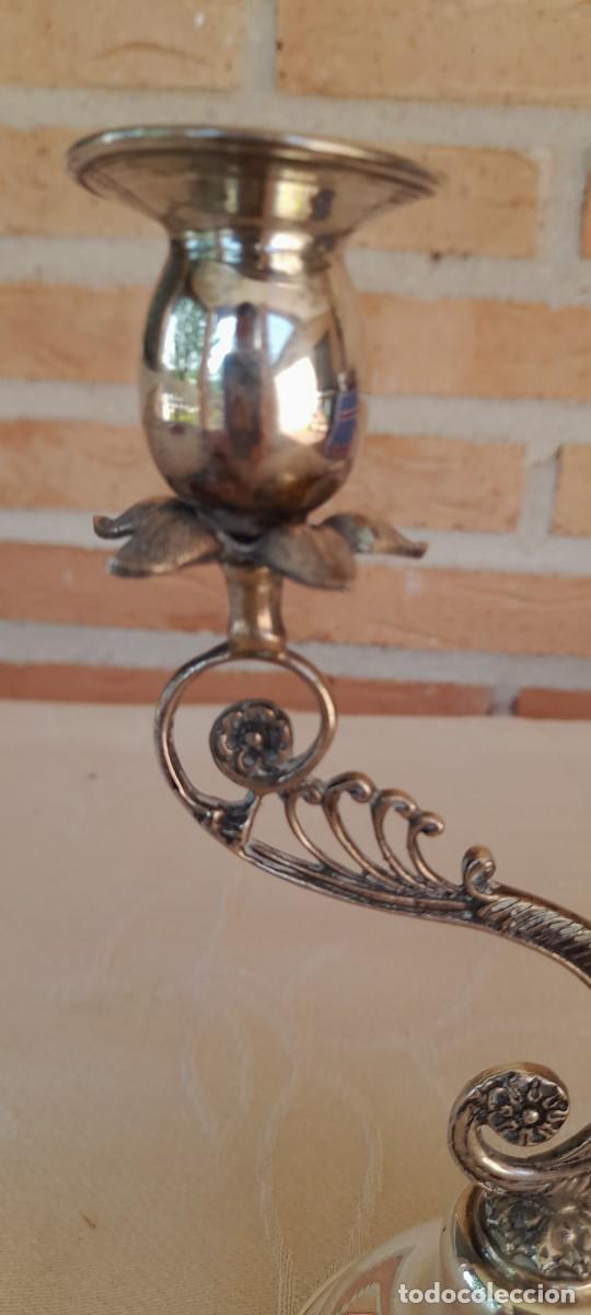 Antig&uuml;edades: CANDELABRO DE PLATA 900 - Foto 4