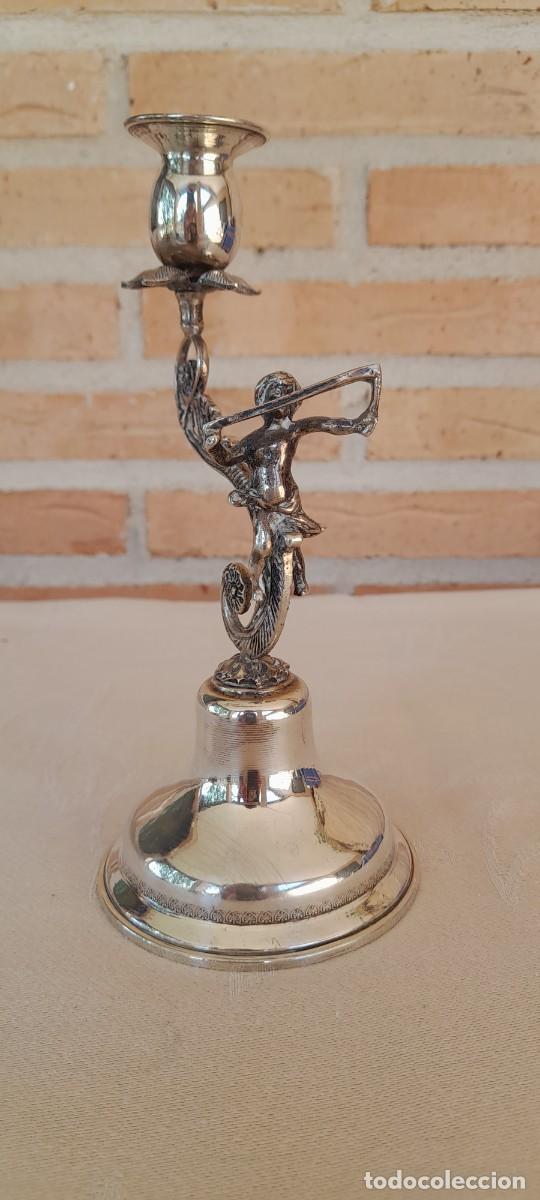 Antig&uuml;edades: CANDELABRO DE PLATA 900 - Foto 1