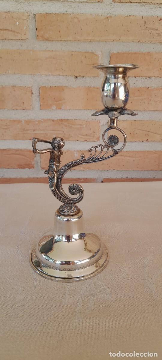Antig&uuml;edades: CANDELABRO DE PLATA 900 - Foto 3