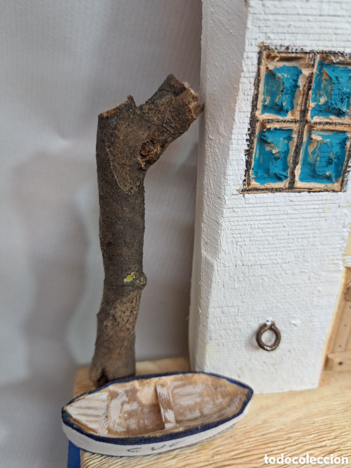Antig&uuml;edades: Cuelgallaves de madera rustica - Foto 5