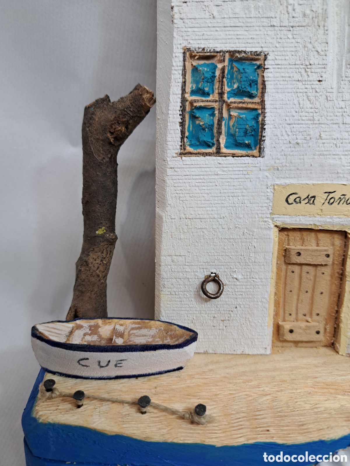 Antig&uuml;edades: Cuelgallaves de madera rustica - Foto 9