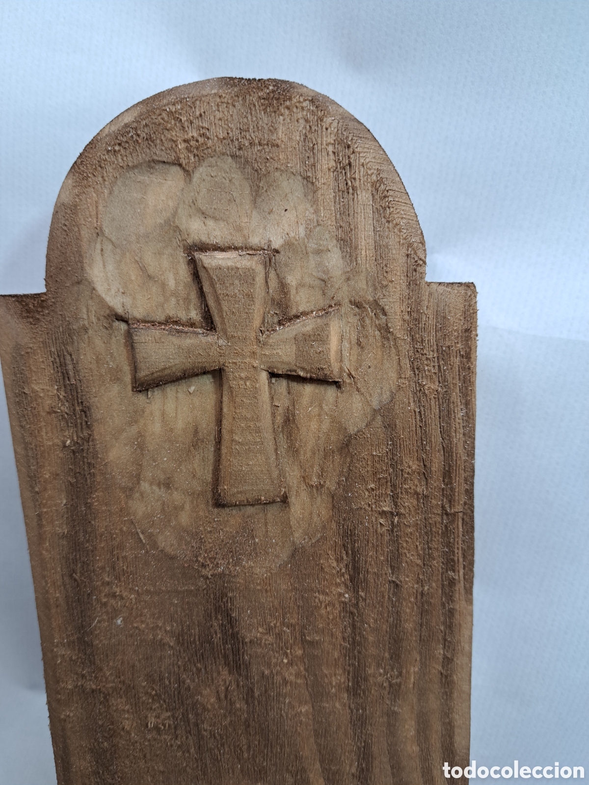 Antig&uuml;edades: PAREJA DE PORTAVELAS DE MADERA RUSTICOS - Foto 10