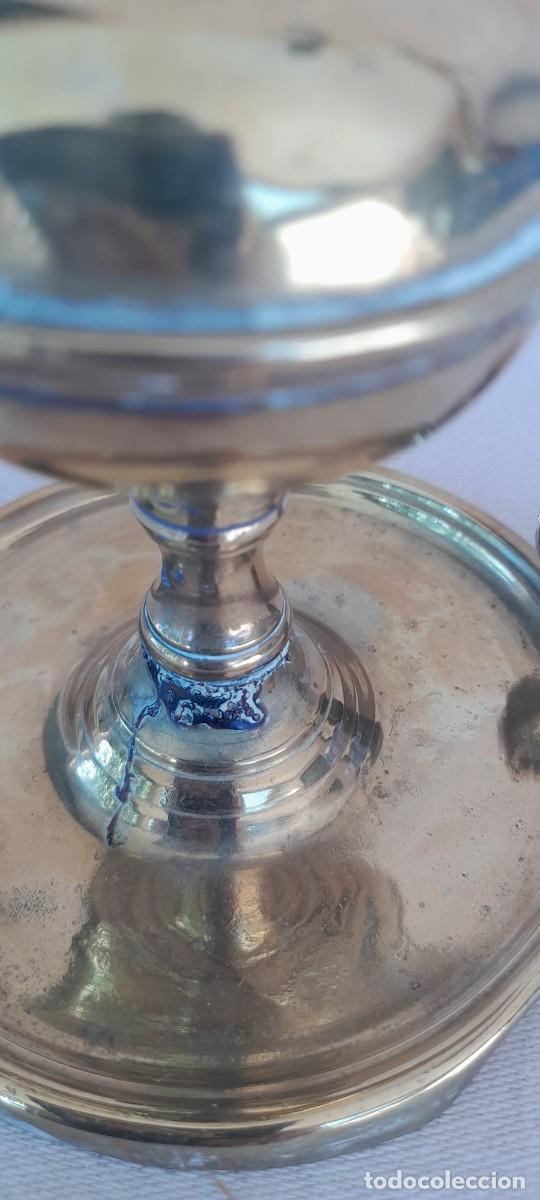 Antig&uuml;edades: L&Aacute;MPARA DE ACEITE ORIGINAL DE LA &Eacute;POCA - Foto 5