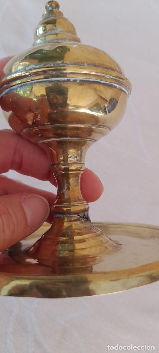 Antig&uuml;edades: L&Aacute;MPARA DE ACEITE ORIGINAL DE LA &Eacute;POCA - Foto 2