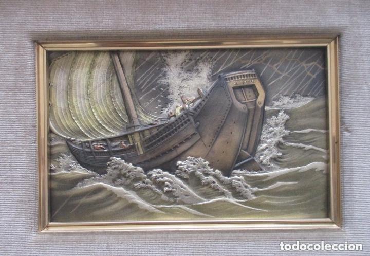 Antig&uuml;edades: CUADRO BARCO GALERA - Foto 2