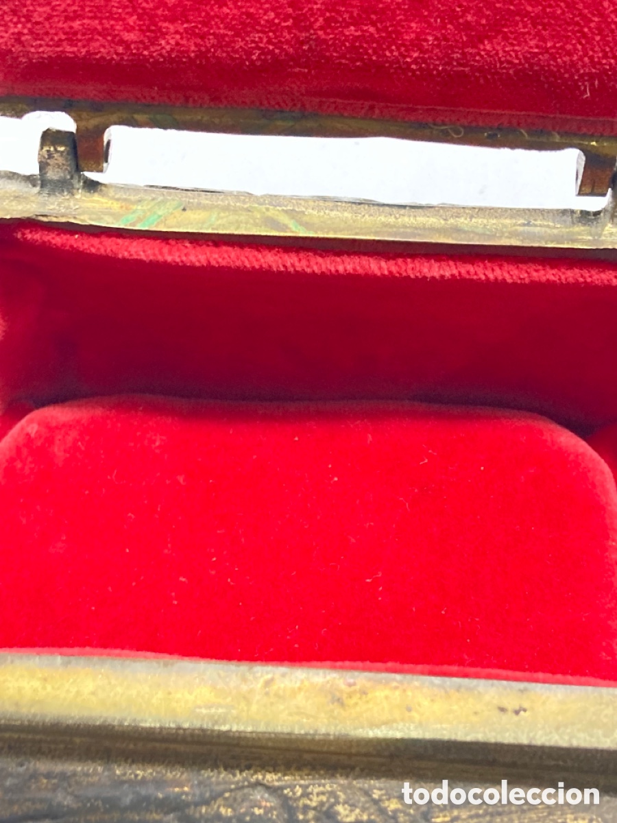 Antig&uuml;edades: ANTIGUA CAJA DE BRONCE - JOYERO - Foto 5