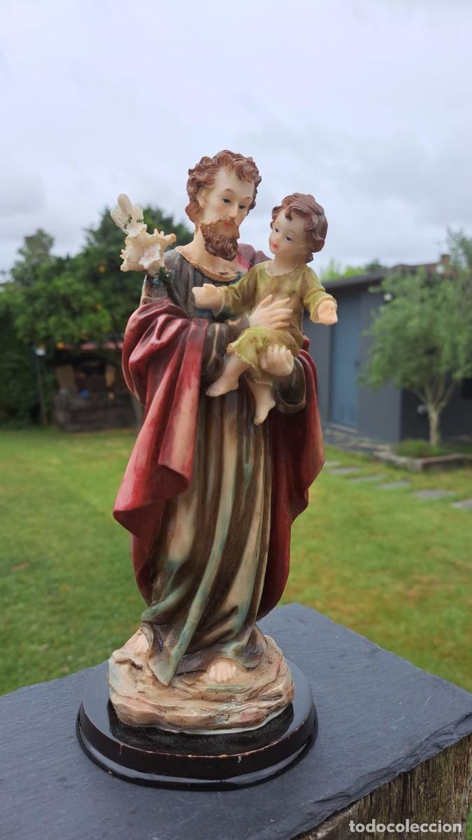 Antig&uuml;edades: San JOSE con NI&Ntilde;O JESUS - Foto 1