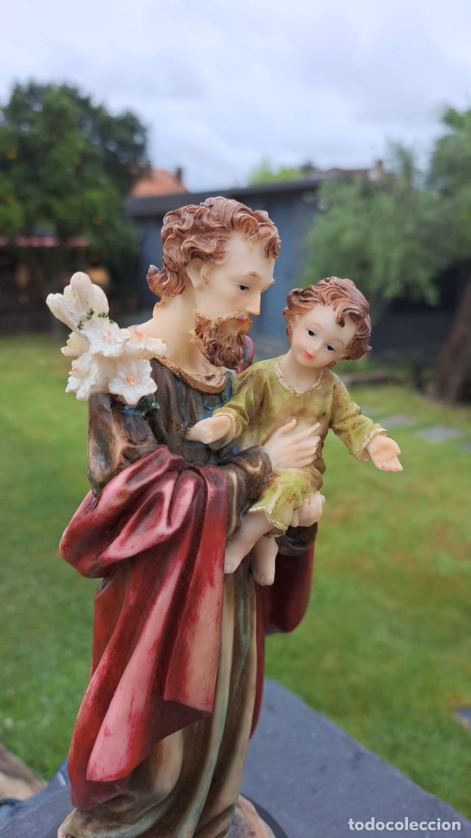 Antig&uuml;edades: San JOSE con NI&Ntilde;O JESUS - Foto 2