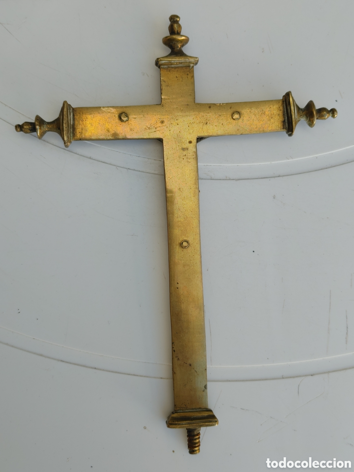 Antig&uuml;edades: Cristo realizado en bronce. S. XVII. - Foto 2
