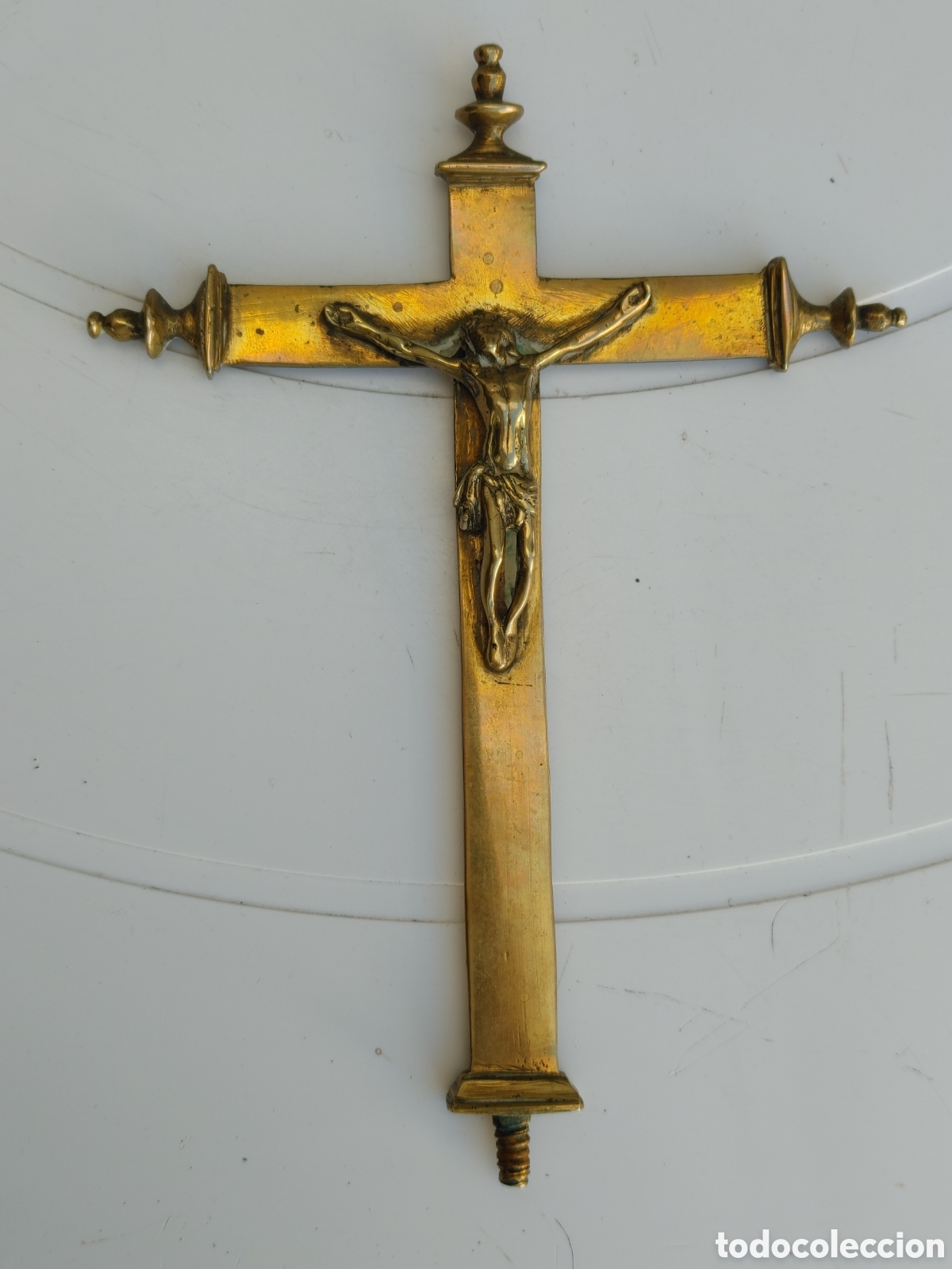 Antig&uuml;edades: Cristo realizado en bronce. S. XVII. - Foto 1