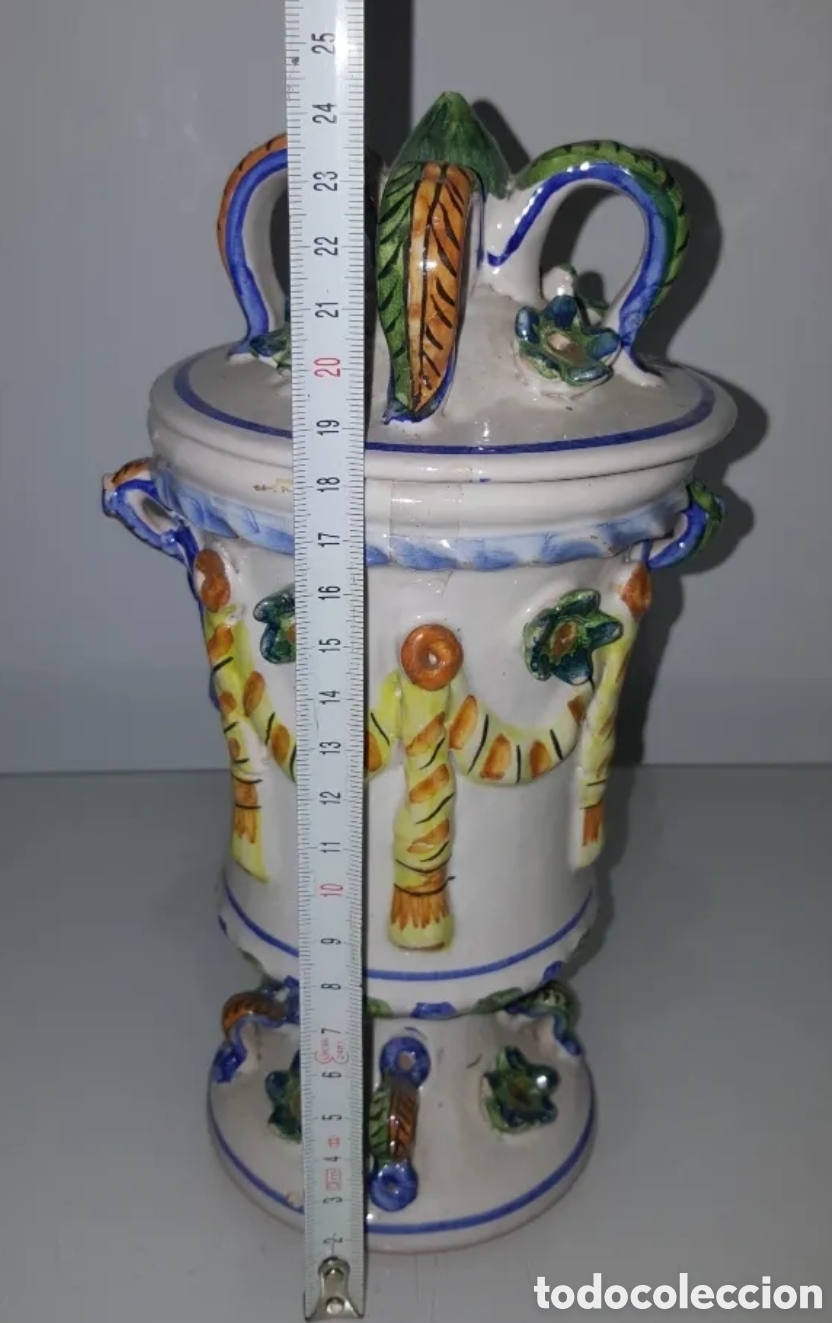 Antig&uuml;edades: Porcelana Manises Compotera - Foto 5