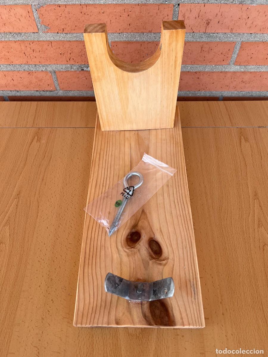 Antig&uuml;edades: JAMONERO DE MADERA.. - Foto 3