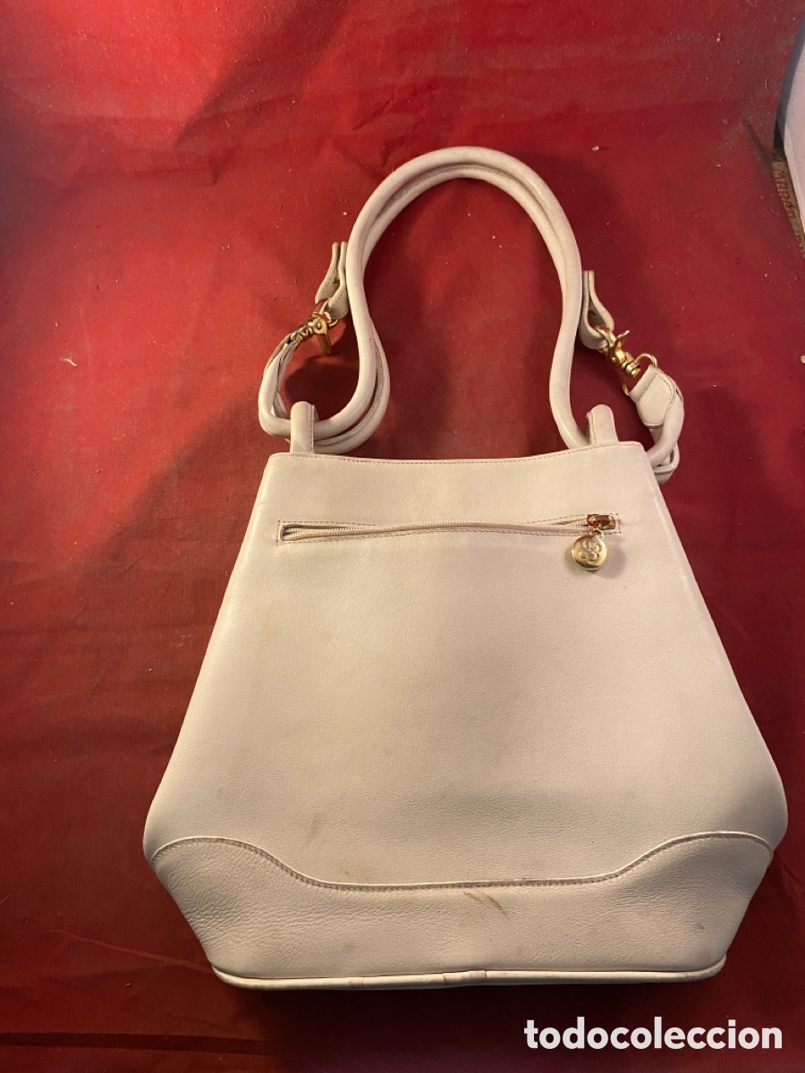 Antig&uuml;edades: Bolso blanco - Foto 2