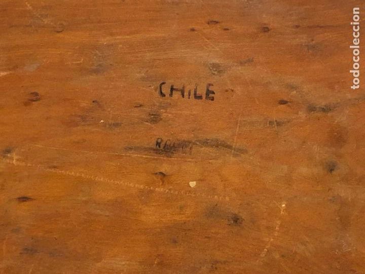 Antig&uuml;edades: antigua bandeja madera chile - Foto 4