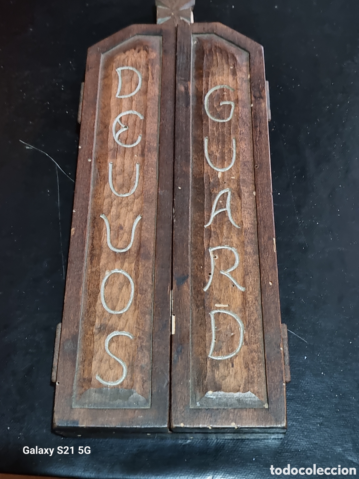Antig&uuml;edades: TRIPTICO RELIGIOSO DEU VOS GUARD - Foto 3