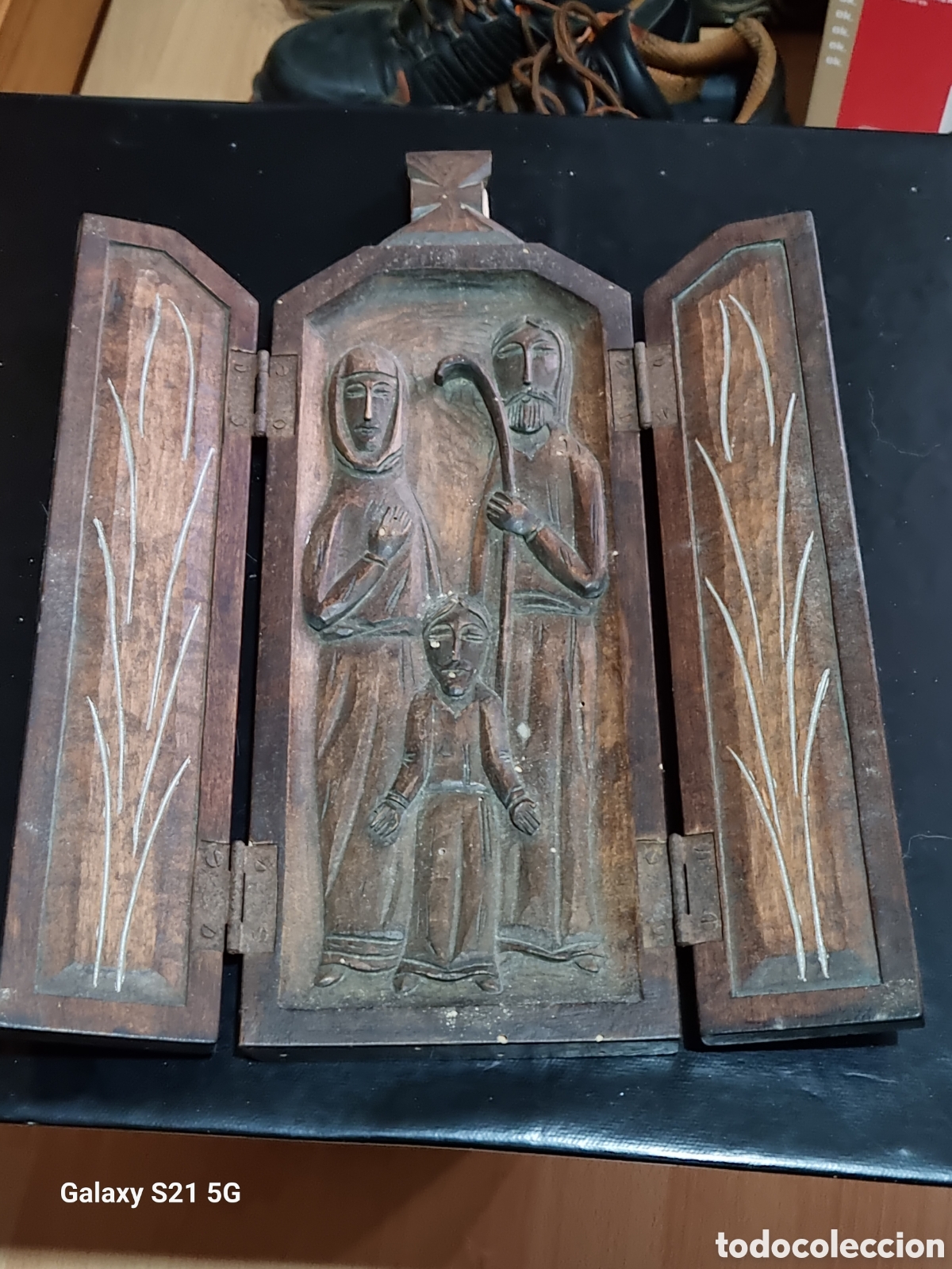 Antig&uuml;edades: TRIPTICO RELIGIOSO DEU VOS GUARD - Foto 1