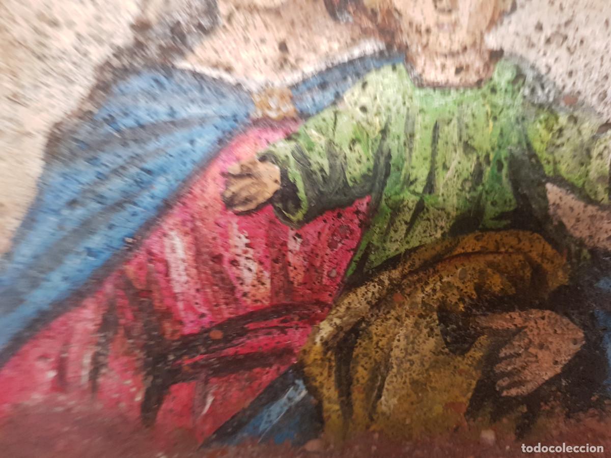 Antig&uuml;edades: VIRGEN PINTADA EN BARRO - Foto 4