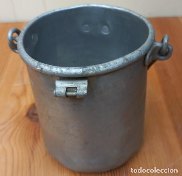 Antig&uuml;edades: ANTIGUA LECHERA DE ALUMINIO - Foto 2