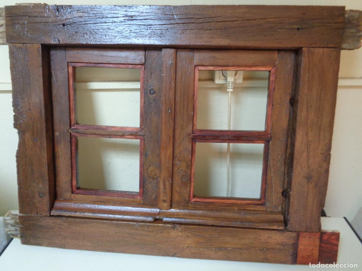 Antig&uuml;edades: ventana de madera siglo XIX - Foto 7