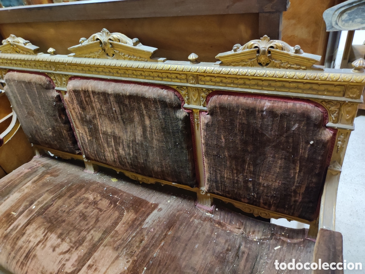 Antig&uuml;edades: Tresillo Luis XVI completo - Foto 6