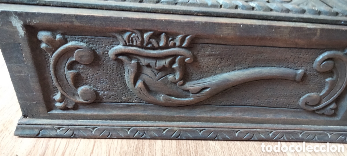 Antig&uuml;edades: ANTIGUA CAJA DE PUROS MADERA - Foto 4