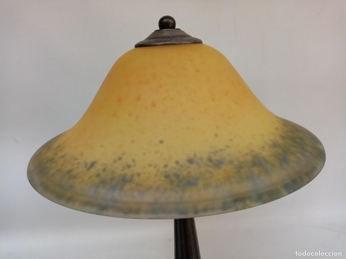 Antig&uuml;edades: lampara de mesa- - Foto 4