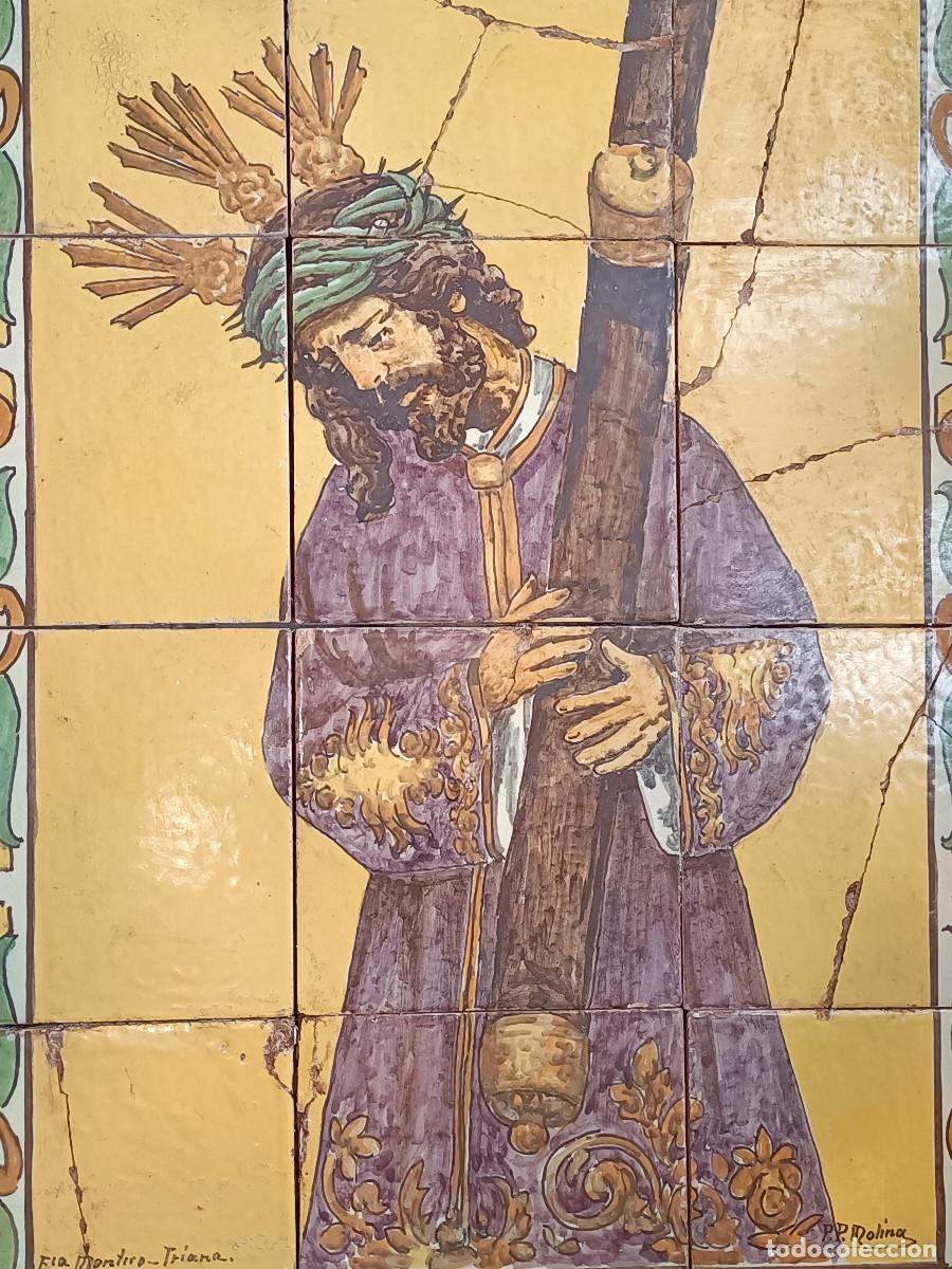Antig&uuml;edades: Azulejo antiguo Jes&uacute;s del Gran Poder - Foto 2