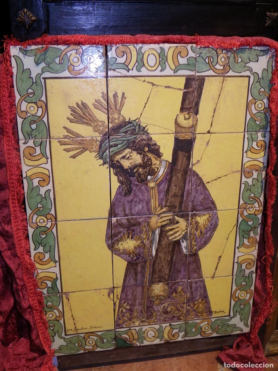 Antig&uuml;edades: Azulejo antiguo Jes&uacute;s del Gran Poder - Foto 6