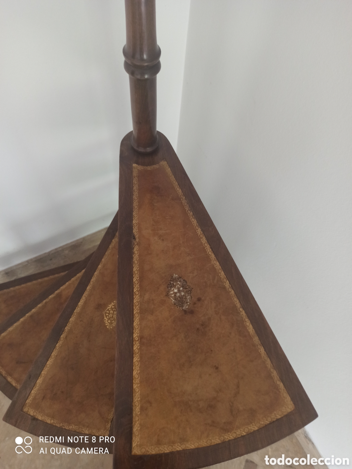 Antig&uuml;edades: Antigua escalera de biblioteca - Foto 3