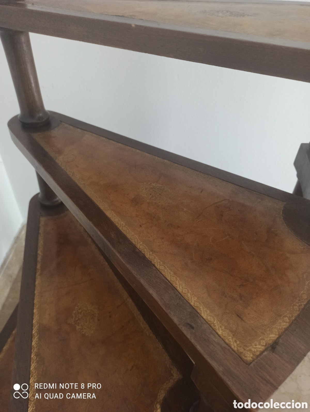 Antig&uuml;edades: Antigua escalera de biblioteca - Foto 8