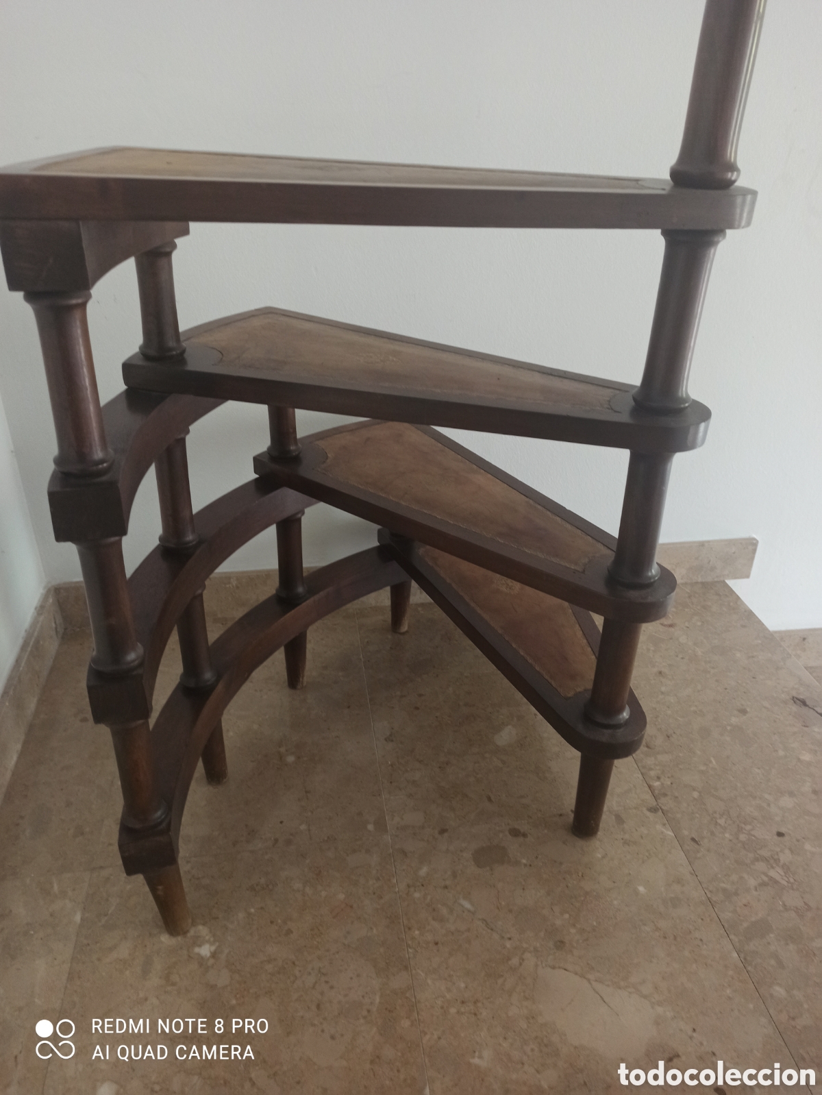Antig&uuml;edades: Antigua escalera de biblioteca - Foto 12