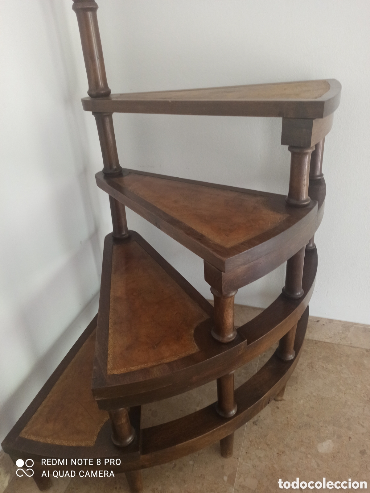Antig&uuml;edades: Antigua escalera de biblioteca - Foto 14