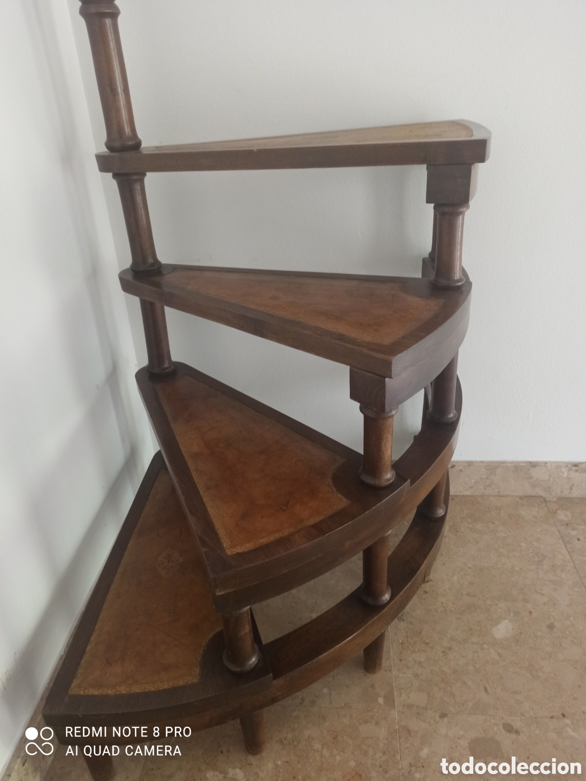 Antig&uuml;edades: Antigua escalera de biblioteca - Foto 16
