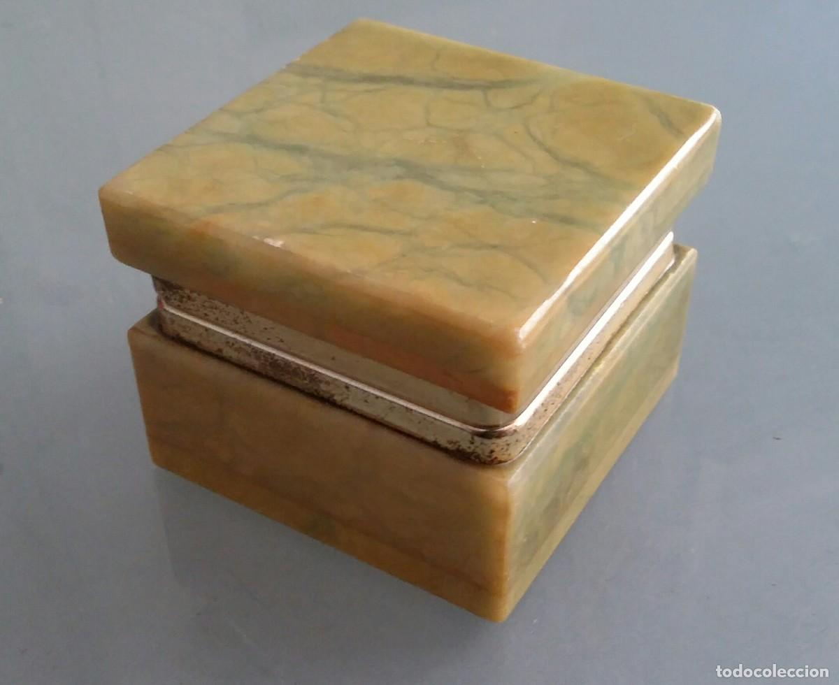 Antig&uuml;edades: CAJA DE ONIX VERDE, COFRE. - Foto 3