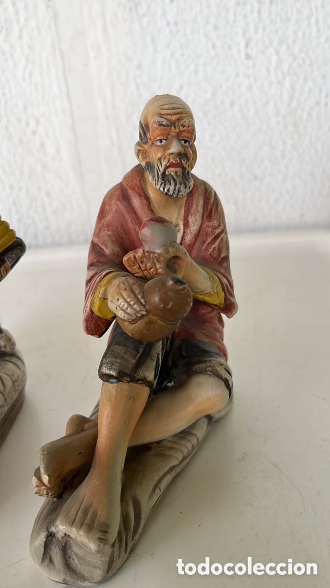 Antig&uuml;edades: TRIO ANCIANOS FIGURAS - Foto 4