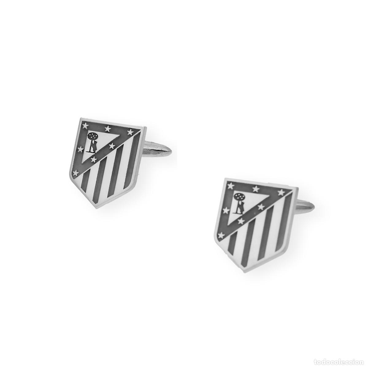 Antig&uuml;edades: Gemelos del Atl&eacute;tico de Madrid en Plata de Ley 925 - Foto 1