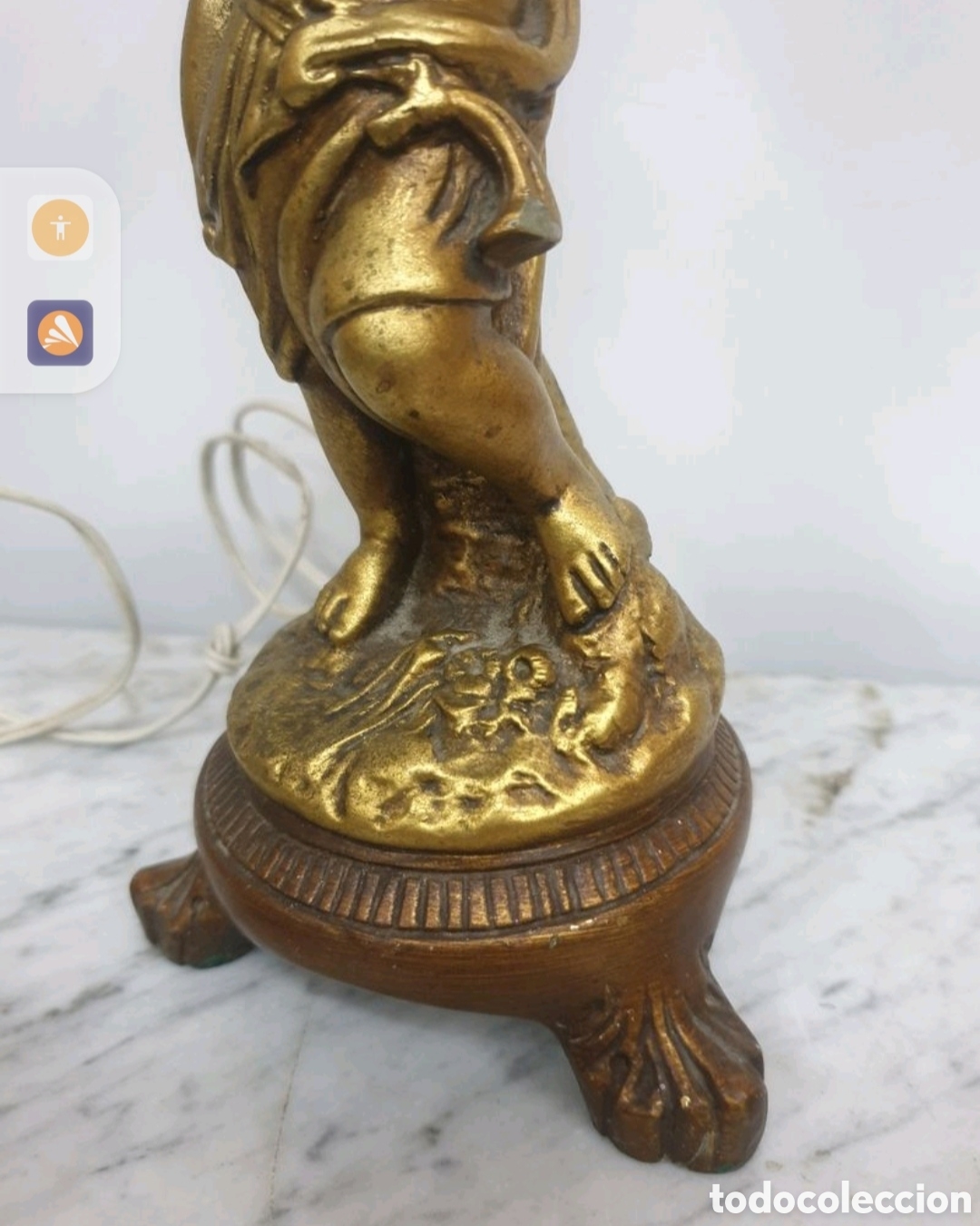 Antig&uuml;edades: L&aacute;mpara de madera - Foto 6