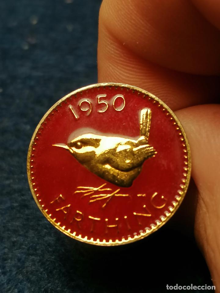 Antig&uuml;edades: GEMELO ANTIGUO FARTHING 1950 MONEDA - Foto 2