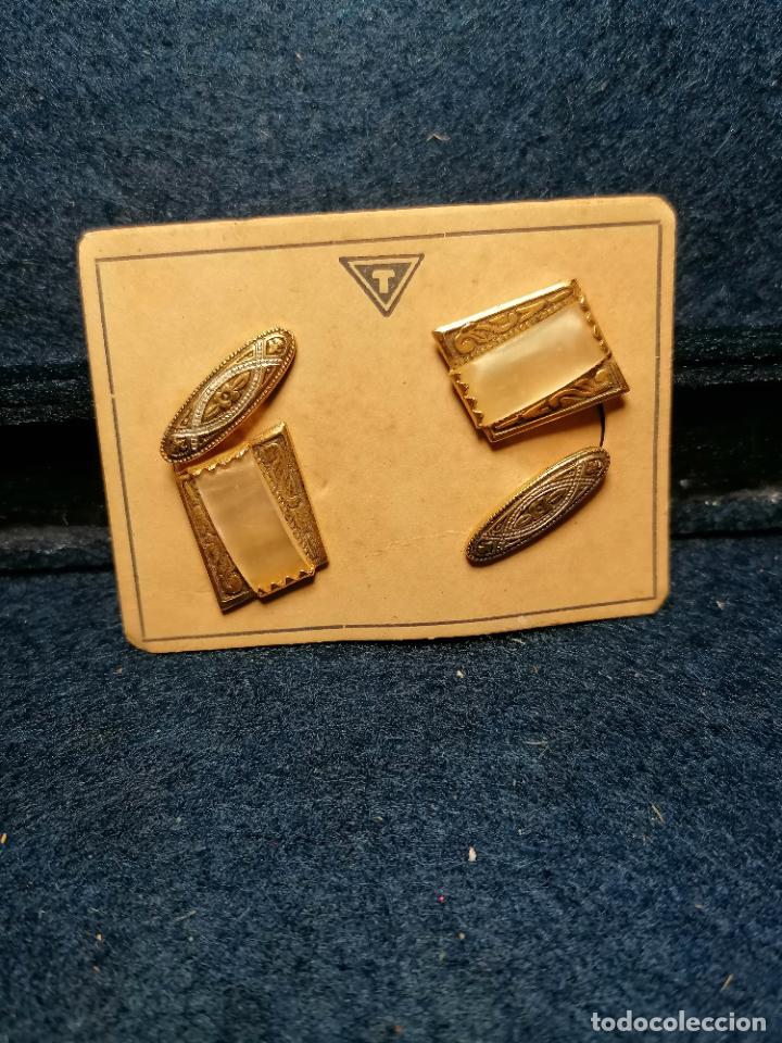 Antig&uuml;edades: GEMELOS ANTIGUOS CON CADENA - Foto 1