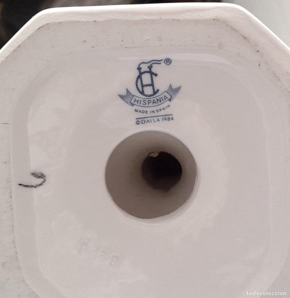 Antig&uuml;edades: CANDELABRO DE PORCELANA MARCA HISPANIA - Foto 4