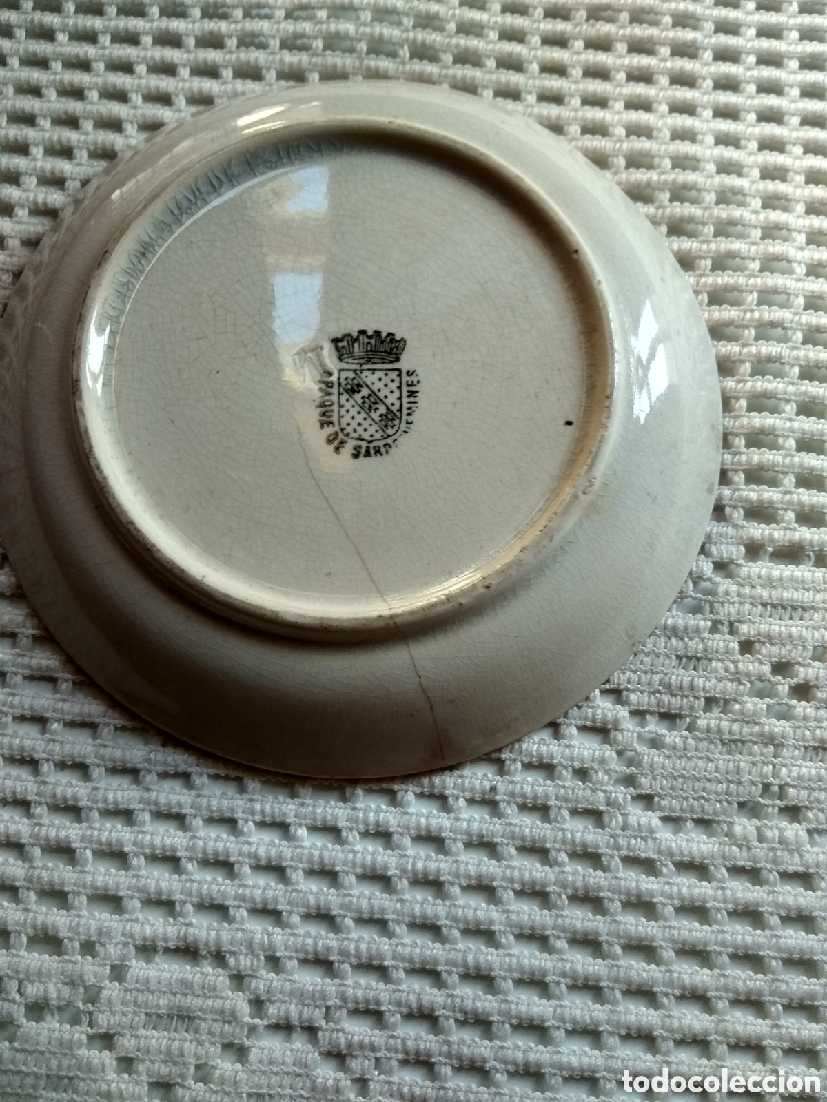 Antig&uuml;edades: PLATO DE CAF&Eacute; . SARREGUEMINES - Foto 2